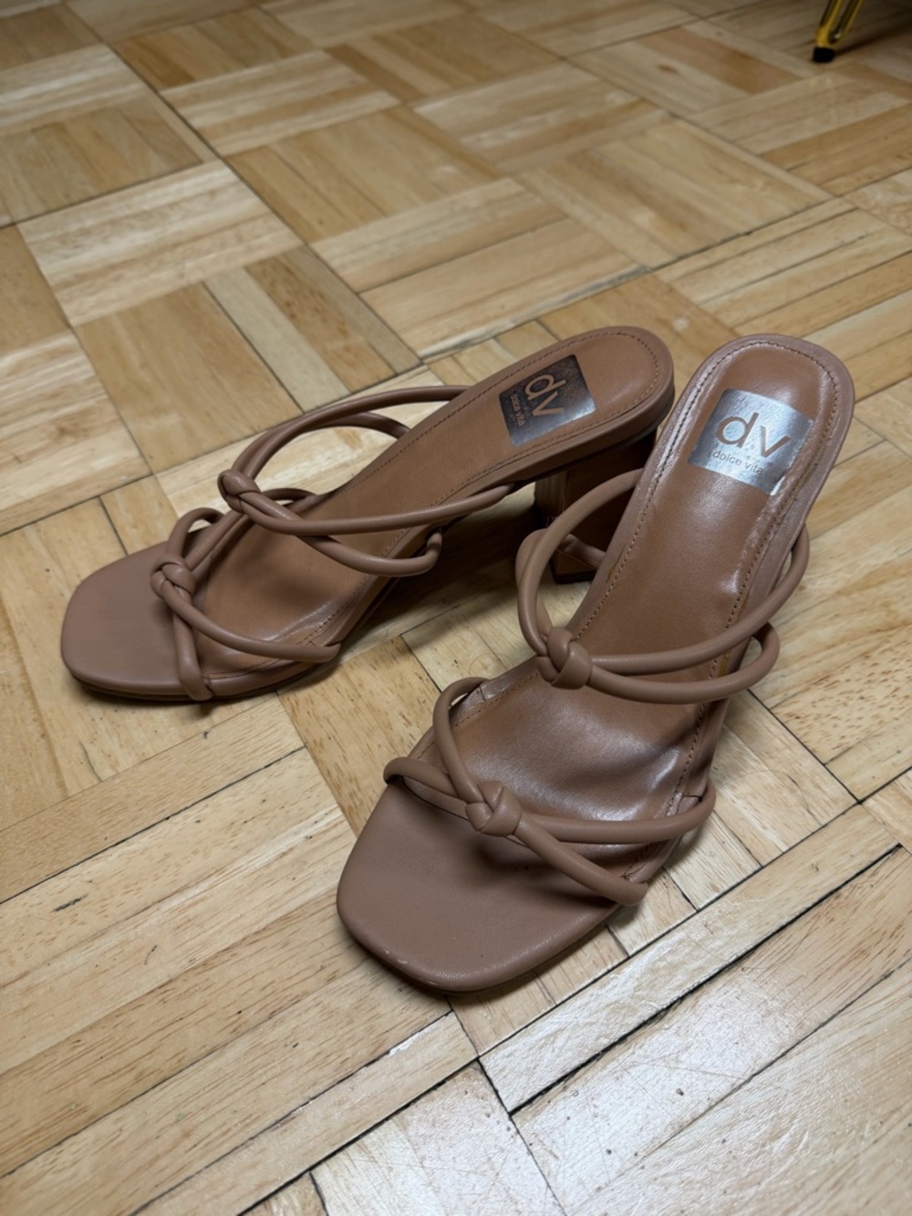 Dolce Vita Tan Knotted Strappy heels